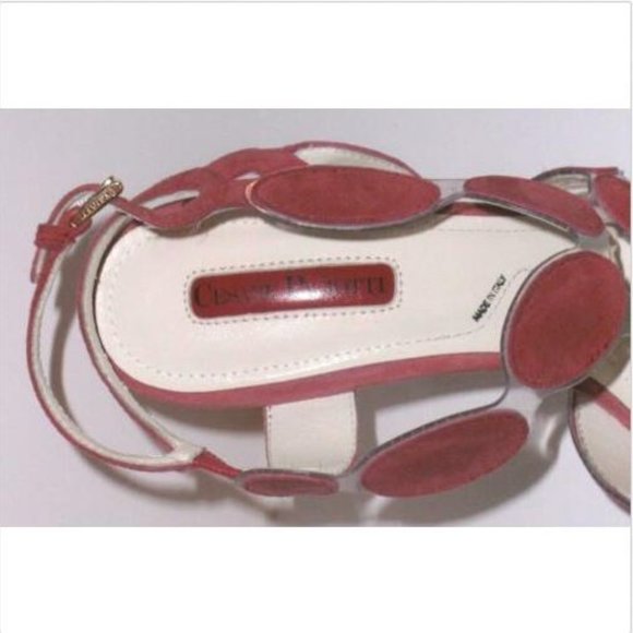 Cesare Paciotti Plexi Suede High Heels 37.5 - Picture 3 of 8